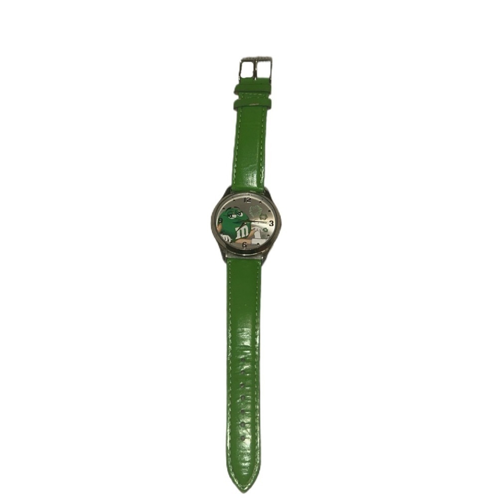 Y2K Green M&M Vintage Character Watch Stainless Steel